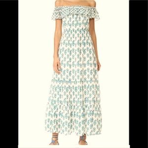 White off the shoulder maxi dress! Great conditions. Perfect for summer.